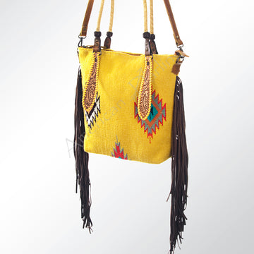 American Darling Tote Saddle Blanket Genuine Leather Western Women Bag Handbag Purse | Travel Bags College Casual